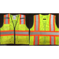 Orange Safety Vest with 4 Pockets, Meet En471